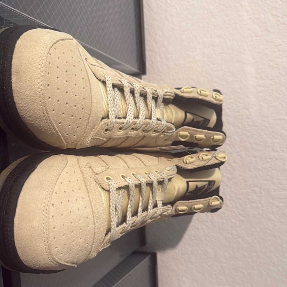 Men's Cream High-Top Sneakers